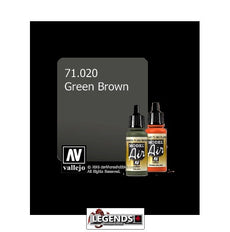 VALLEJO MODEL AIR:  :   Green Brown   (17ml)  VAL 71.020