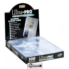 ULTRA PRO - PLATINUM SERIES - 9 POCKET PAGE -  BOX (100 PAGES)