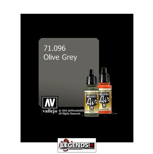 VALLEJO MODEL AIR:  :  Olive Grey   (17ml)  VAL 71.096