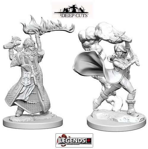 Deep Cuts - Unpainted Miniatures: Human Female Cleric (2)  #WZK72601