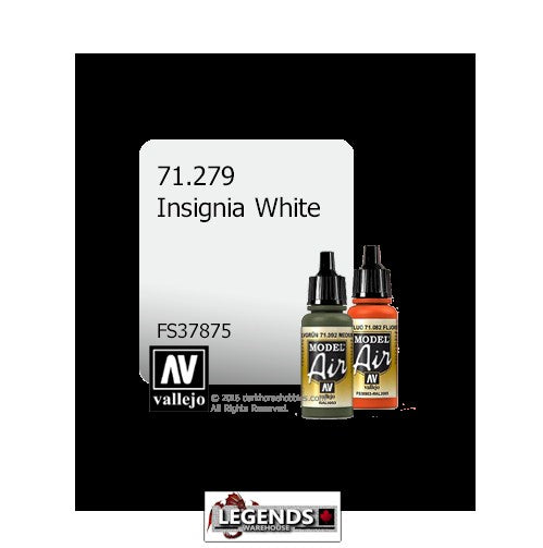 VALLEJO MODEL AIR:  : Insignia White  (17ml)  VAL 71.279