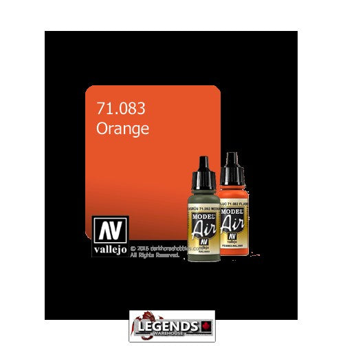 VALLEJO MODEL AIR:  :  Orange   (17ml)  VAL 71.083