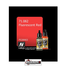 VALLEJO MODEL AIR:  :  Fluorescent Red   (17ml)  VAL 71.082