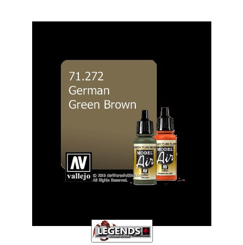 VALLEJO MODEL AIR:  :  German Yellow Brown  (17ml)  VAL 71.272
