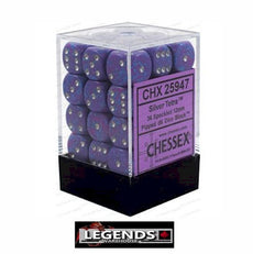 CHESSEX - D6 - 12MM X36  - Speckled: 36D6 Silver Tetra  (CHX25947)