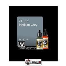 VALLEJO MODEL AIR:  :   Medium Grey  (17ml)  VAL 71.114
