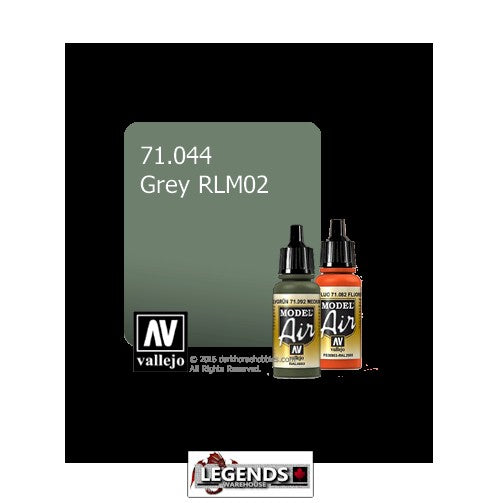 VALLEJO MODEL AIR:  :  Grey RLM02    (17ml)  VAL 71.044