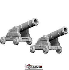 Deep Cuts - Unpainted Miniatures: Cannons (2)   #WZK73730
