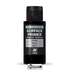 VALLEJO - SURFACE PRIMER  -  BLACK  (60ml)   Product #VAL 73.602-60