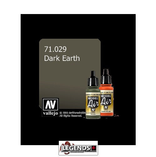 VALLEJO MODEL AIR:  :  Dark Earth   (17ml)  VAL 71.029