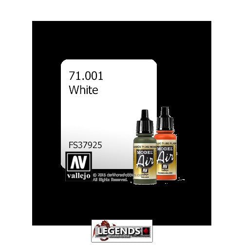 VALLEJO MODEL AIR:  : White (17ml)  VAL 71.001