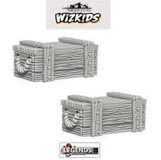Deep Cuts Unpainted Miniatures: Crates #WZK73090