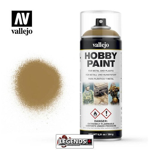 VALLEJO SPRAY PAINT - 400mL  Desert Yellow 28.015 *IN-STORE ONLY*