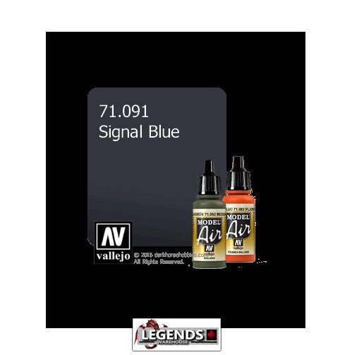 VALLEJO MODEL AIR:  : Signal Blue  (17ml)  VAL 71.091