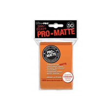 ULTRA PRO - DECK SLEEVES - Pro-Matte (50ct) Standard Deck Protectors ORANGE