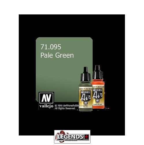 VALLEJO MODEL AIR:  :  Pale Green   (17ml)  VAL 71.095