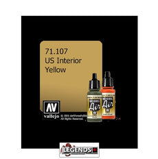 VALLEJO MODEL AIR:  :  US Interior Yellow   (17ml)  VAL 71.107