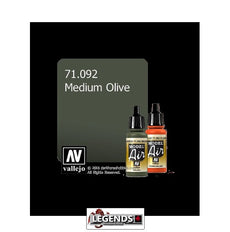 VALLEJO MODEL AIR:  :  Medium Olive   (17ml)  VAL 71.092