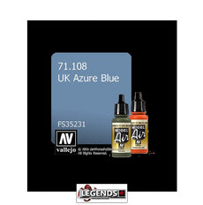 VALLEJO MODEL AIR:  :  UK Azure Blue   (17ml)  VAL 71.108