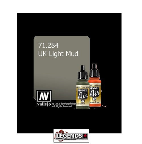 VALLEJO MODEL AIR:  : UK Light Mud (17ml)  VAL 71.284