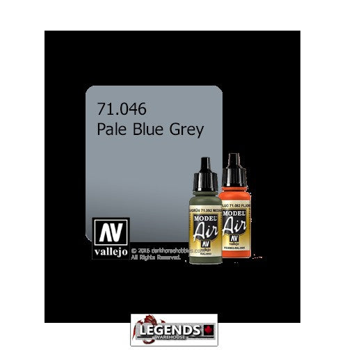 VALLEJO MODEL AIR:  :  Pale Blue Grey  (17ml)  VAL 71.046