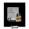 VALLEJO MODEL AIR:  :  Gun Metal (Metallic)    (17ml)  VAL 71.072
