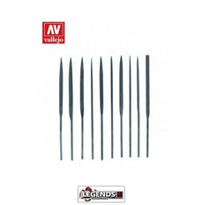 VALLEJO HOBBY TOOLS - Set of 10 Needle Files  #T03001