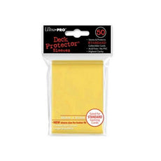 ULTRA PRO - DECK SLEEVES - (50ct) Standard Deck Protectors YELLOW