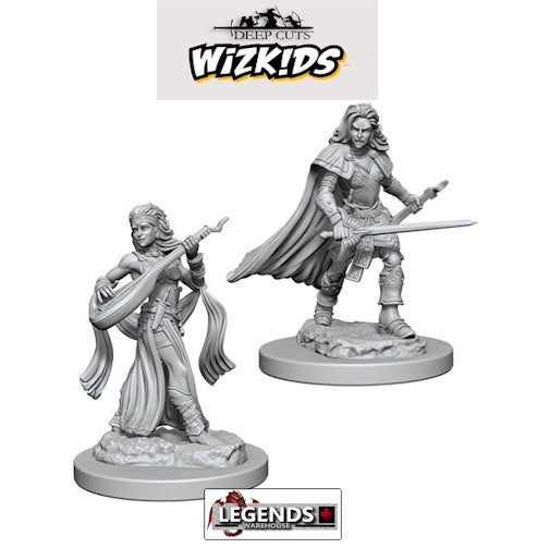 Deep Cuts - Unpainted Miniatures: Human Female Bard #WZK72610