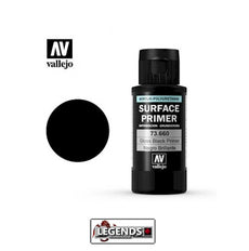 Vallejo: Gloss Black Surface Primer  (60ml)   Product #VAL 73660