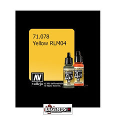 VALLEJO MODEL AIR:  :  Yellow RLM04   (17ml)  VAL 71.078