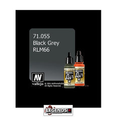 VALLEJO MODEL AIR:  :  Black Grey RLM66   (17ml)  VAL 71.055