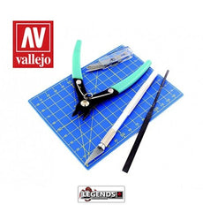 VALLEJO HOBBY TOOLS - 9pc Plastic Modelling Tool Set  #T11001
