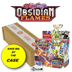 POKEMON - SCARLET AND VIOLET  -  OBSIDIAN FLAMES   6- BOOSTER BOX CASE      (2023)