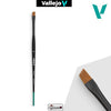 VALLEJO - PAINT BRUSHES - FLAT ANGLED SYNTHETIC BRUSH - BLENDER    SIZE MEDIUM             #BO5002