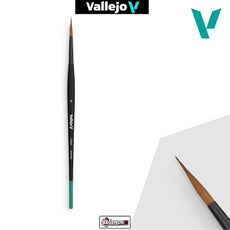 VALLEJO - PAINT BRUSHES -  ROUND #4   SYNTHETIC HAIR - DETAIL  BRUSH          #BO2004