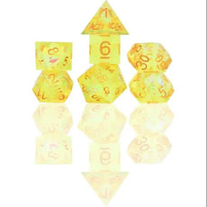 Sirius Dice - Sharp Yellow Fairy Dice Set 7