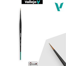 VALLEJO - PAINT BRUSHES -  ROUND #0   SYNTHETIC HAIR - DETAIL  BRUSH          #BO2000