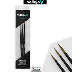 VALLEJO - PAINT BRUSHES - PRO MODELER - DESIGN SET (0, 1 & 2)     #BO1991