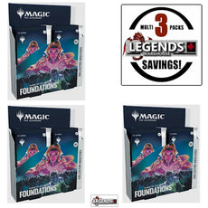 MTG - FOUNDATIONS    3X COLLECTOR BOOSTER BOX   VALUE BUNDLE  -  ENGLISH    (PRE-ORDER)