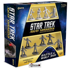 STAR TREK AWAY MISSIONS  -   BATTLE OF WOLF 359    CORE BOX     (2023)