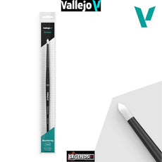 VALLEJO - PAINT BRUSHES - WEATHERING ROUND SYNTHETIC BRUSH   SMALL   #VALB08001
