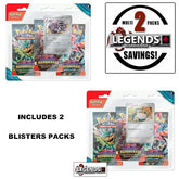 POKEMON - SCARLET AND VIOLET  -  TWILIGHT MASQUERADE  (2x)   3 PACK BLISTER BUNDLE