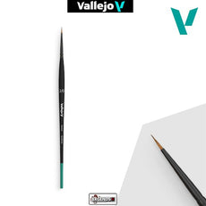 VALLEJO - PAINT BRUSHES -  ROUND #3/0 SYNTHETIC HAIR - DETAIL  BRUSH          #BO2030