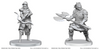 DUNGEONS & DRAGONS UNPAINTED MINIS WV28 ASSASSIN & BERSERKER WZK90809