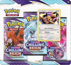 POKEMON - SWORD AND SHIELD  SWSH6 CHILLING REIGN 3PK BLISTER EEVEE