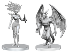 PATHFINDER BATTLES -UNPAINTED MINIS WV27 GARGOYLE & SHAE  WZK90839