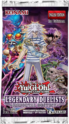 YU-GI-OH  - Legendary Duelists: IMMORTAL DESTINY BOOSTER PACK - 1ST EDITION (2019)