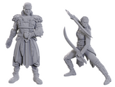 DUNGEONS & DRAGONS - UNPAINTED MINIATURES:   SPECIAL EDITION BALDUR'S GATE 3 - JAHEIRA & HALSIN  #WZK96368 - NEW RELEASE