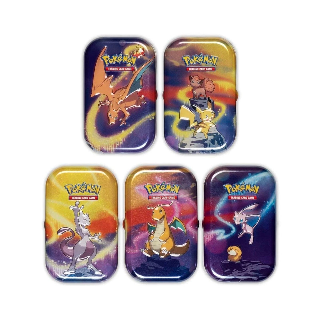 POKEMON MINI TINS KANTO POWER SET OF 5 - LEGENDS WAREHOUSE